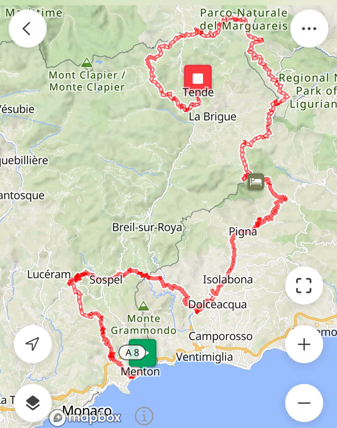 First leg of the trip